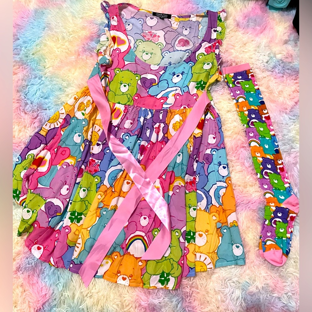 Rare carebear dress and matching socks